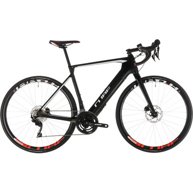 Bicicleta de carrera eléctrica CUBE AGREE HYBRID C:62 RACE DISC Shimano 105 7000 34/50 Negro 2019 0